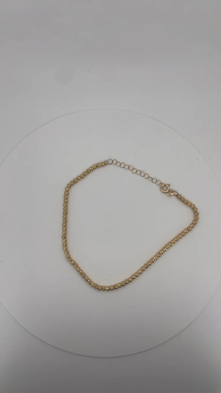 14 kt Gold Kugel Armband