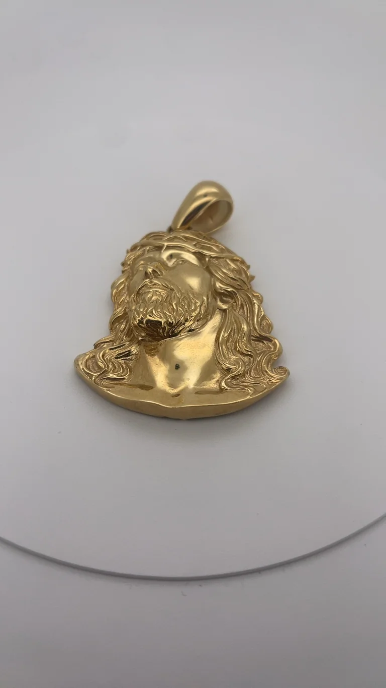 14 kt Gold, Jesus Kopf