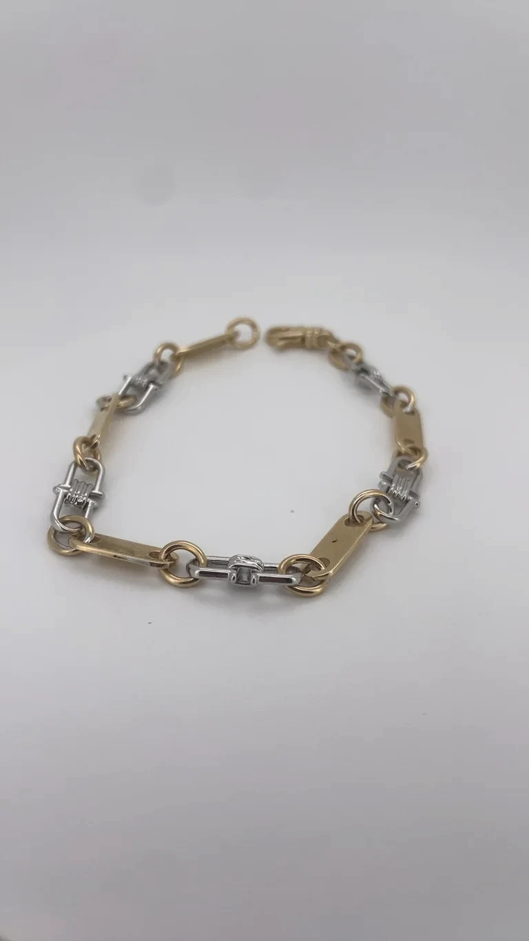 14 kt Gold Plattenarmband