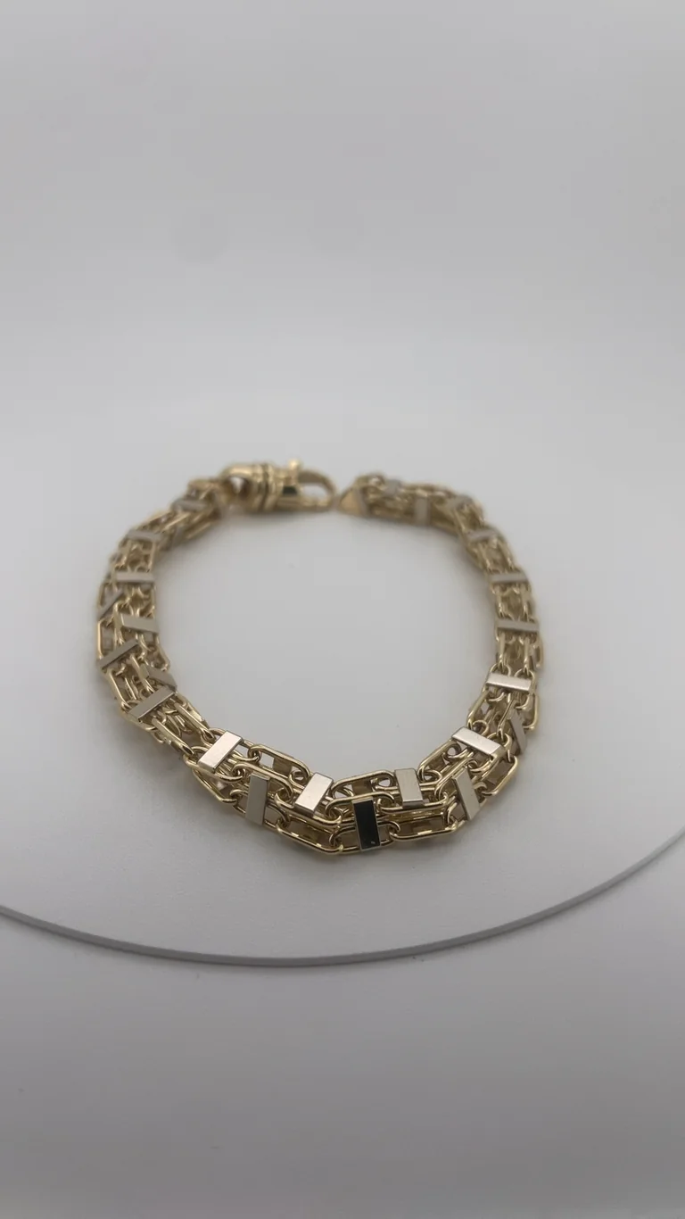 14 kt Gold Käfigarmband