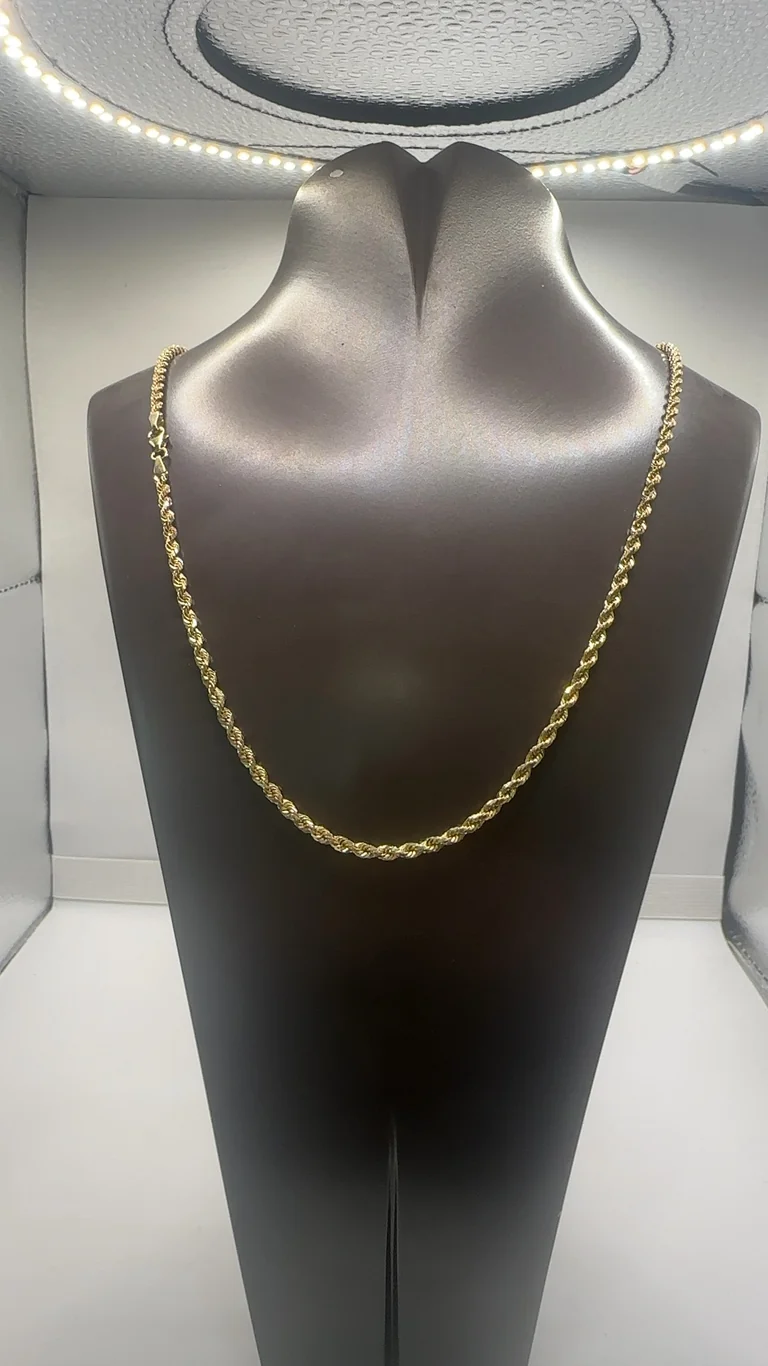 14kt gold, Kordelkette