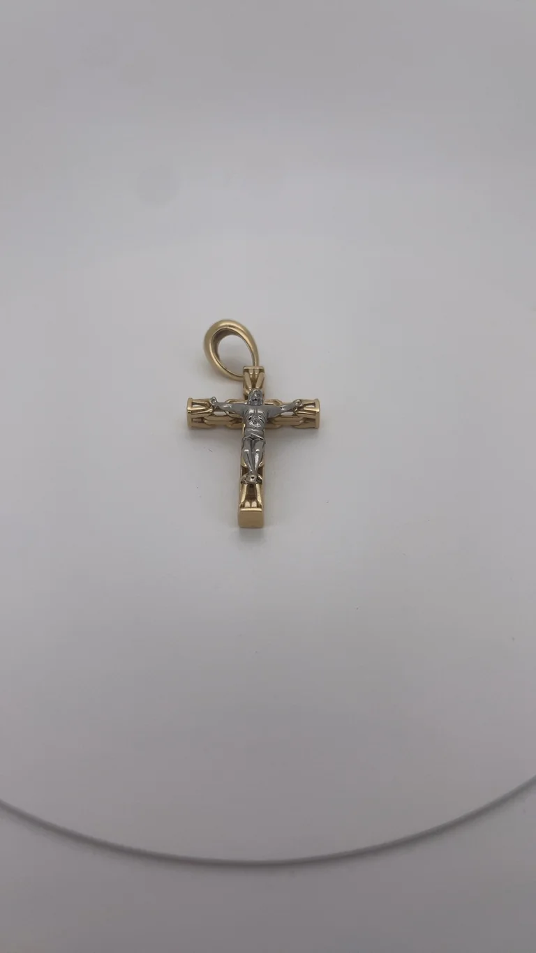 14 kt Gold Kreuzanhänger