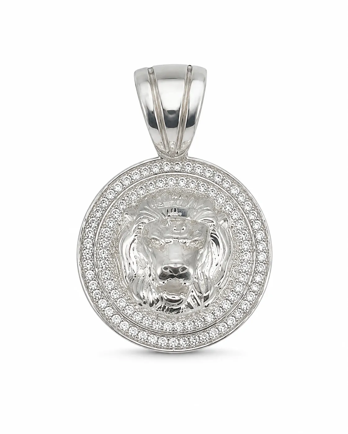 Silber Löwenkopfanhänger