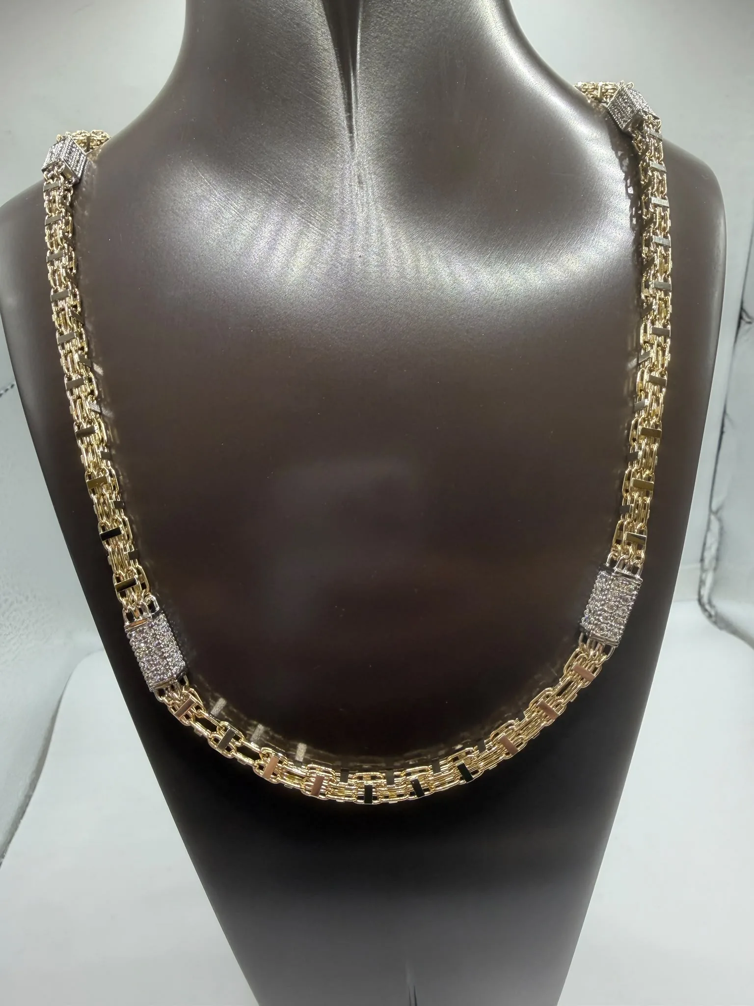 14 kt Gold Käfigkette